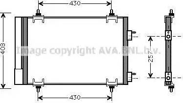 Ava Quality Cooling CN5230D - Конденсатор, кондиціонер autozip.com.ua