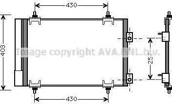 Ava Quality Cooling CN5231D - Конденсатор, кондиціонер autozip.com.ua