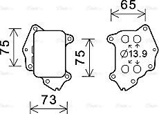 Ava Quality Cooling CN3309 - Масляний радіатор, рухове масло autozip.com.ua