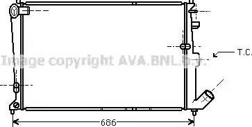 Ava Quality Cooling CN 2090 - Радіатор, охолодження двигуна autozip.com.ua