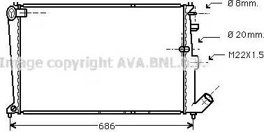 Ava Quality Cooling CN 2065 - Радіатор, охолодження двигуна autozip.com.ua