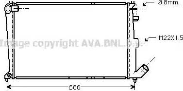 Ava Quality Cooling CN 2066 - Радіатор, охолодження двигуна autozip.com.ua