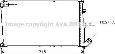 Ava Quality Cooling CN2017 - Радіатор, охолодження двигуна autozip.com.ua