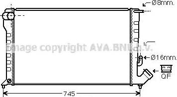 Ava Quality Cooling CN 2194 - Радіатор, охолодження двигуна autozip.com.ua