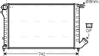 Ava Quality Cooling CN 2195 - Радіатор, охолодження двигуна autozip.com.ua