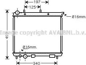 Ava Quality Cooling CN 2187 - Радіатор, охолодження двигуна autozip.com.ua