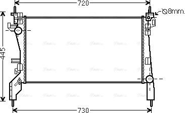 Ava Quality Cooling CN 2262 - Радіатор, охолодження двигуна autozip.com.ua