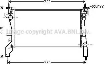 Ava Quality Cooling CN 2266 - Радіатор, охолодження двигуна autozip.com.ua