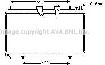 Ava Quality Cooling CN 2229 - Радіатор, охолодження двигуна autozip.com.ua