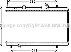 Ava Quality Cooling CN 2228 - Радіатор, охолодження двигуна autozip.com.ua