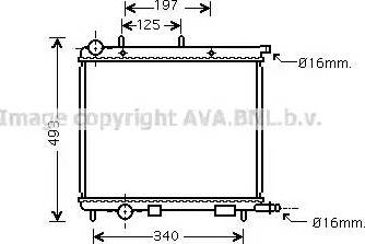 Ava Quality Cooling CN 2227 - Радіатор, охолодження двигуна autozip.com.ua