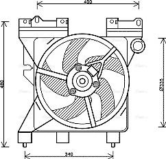 Ava Quality Cooling CN 7547 - Вентилятор, охолодження двигуна autozip.com.ua