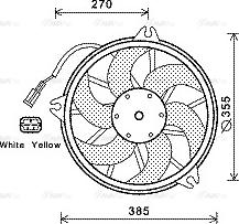 Ava Quality Cooling CN 7536 - Вентилятор, охолодження двигуна autozip.com.ua