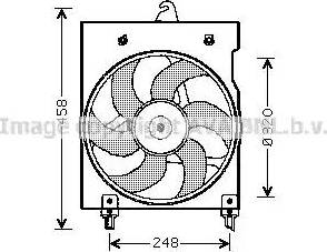 Ava Quality Cooling CN 7524 - Вентилятор, охолодження двигуна autozip.com.ua