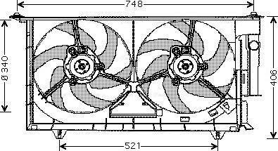 Ava Quality Cooling CN 7525 - Вентилятор, охолодження двигуна autozip.com.ua
