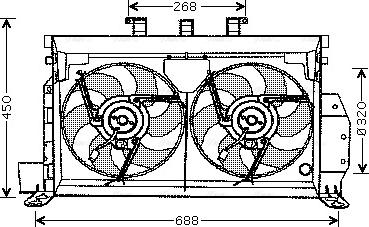 Ava Quality Cooling CN 7521 - Вентилятор, охолодження двигуна autozip.com.ua