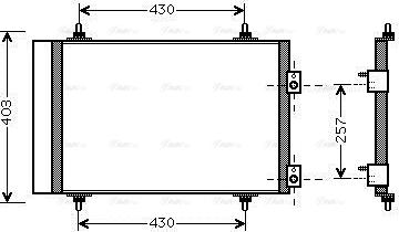 Ava Quality Cooling CNA5240D - Конденсатор, кондиціонер autozip.com.ua