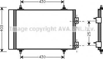 Ava Quality Cooling CNA5240 - Конденсатор, кондиціонер autozip.com.ua