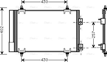 Ava Quality Cooling CNA5283D - Конденсатор, кондиціонер autozip.com.ua