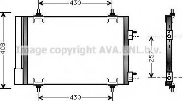 Ava Quality Cooling CNA5230 - Конденсатор, кондиціонер autozip.com.ua