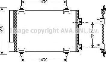 AVA CNA5231 - Конденсатор, кондиціонер autozip.com.ua