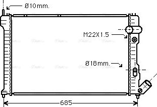 Ava Quality Cooling CNA2071 - Радіатор, охолодження двигуна autozip.com.ua