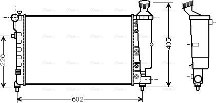 Ava Quality Cooling CNA2196 - Радіатор, охолодження двигуна autozip.com.ua