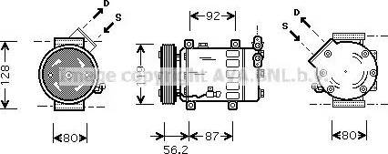 Ava Quality Cooling CN K214 - Компресор, кондиціонер autozip.com.ua