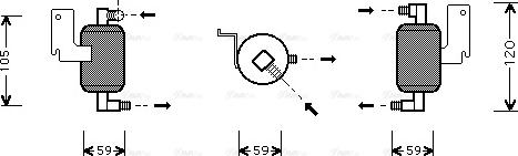 Ava Quality Cooling CN D186 - Осушувач, кондиціонер autozip.com.ua