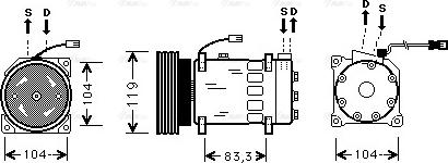 Ava Quality Cooling CN K179 - Компресор, кондиціонер autozip.com.ua