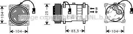 Ava Quality Cooling CN K177 - Компресор, кондиціонер autozip.com.ua