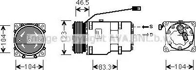 Ava Quality Cooling CN K257 - Компресор, кондиціонер autozip.com.ua