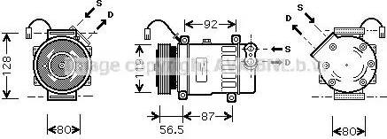 Ava Quality Cooling CN K207 - Компресор, кондиціонер autozip.com.ua