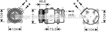 Ava Quality Cooling CN K218 - Компресор, кондиціонер autozip.com.ua