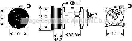 Ava Quality Cooling CPK004 - Компресор, кондиціонер autozip.com.ua