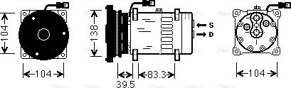 Ava Quality Cooling CPAK001 - Компресор, кондиціонер autozip.com.ua