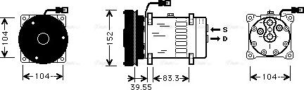 Ava Quality Cooling CPAK003 - Компресор, кондиціонер autozip.com.ua