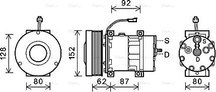 Ava Quality Cooling CPAK014 - Компресор, кондиціонер autozip.com.ua