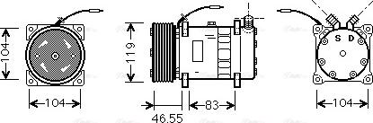 Ava Quality Cooling FDAK452 - Компресор, кондиціонер autozip.com.ua