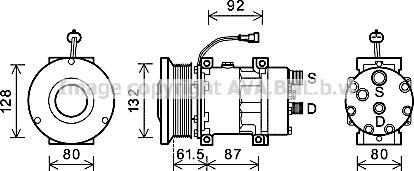 Ava Quality Cooling CPK011 - Компресор, кондиціонер autozip.com.ua