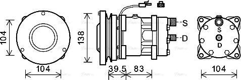 Ava Quality Cooling CPAK017 - Компресор, кондиціонер autozip.com.ua