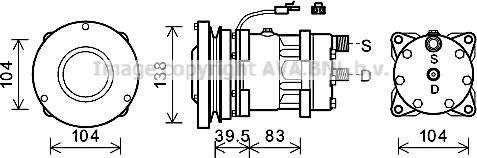 Ava Quality Cooling CPK017 - Компресор, кондиціонер autozip.com.ua