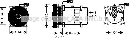 Ava Quality Cooling CPK003 - Компресор, кондиціонер autozip.com.ua