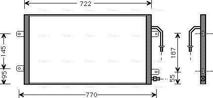 AVA CR 5012 - Конденсатор, кондиціонер autozip.com.ua