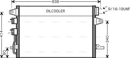 Ava Quality Cooling CR 5088 - Конденсатор, кондиціонер autozip.com.ua
