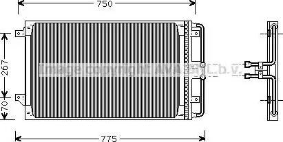 Ava Quality Cooling CR 5021 - Конденсатор, кондиціонер autozip.com.ua