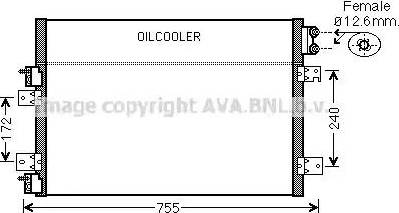 Ava Quality Cooling CR5113 - Конденсатор, кондиціонер autozip.com.ua