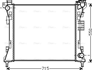 Ava Quality Cooling CR 2104 - Радіатор, охолодження двигуна autozip.com.ua