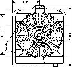 Ava Quality Cooling CR 7504 - Вентилятор, охолодження двигуна autozip.com.ua