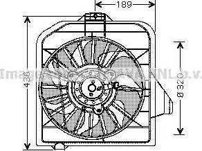 Ava Quality Cooling CR 7503 - Вентилятор, охолодження двигуна autozip.com.ua